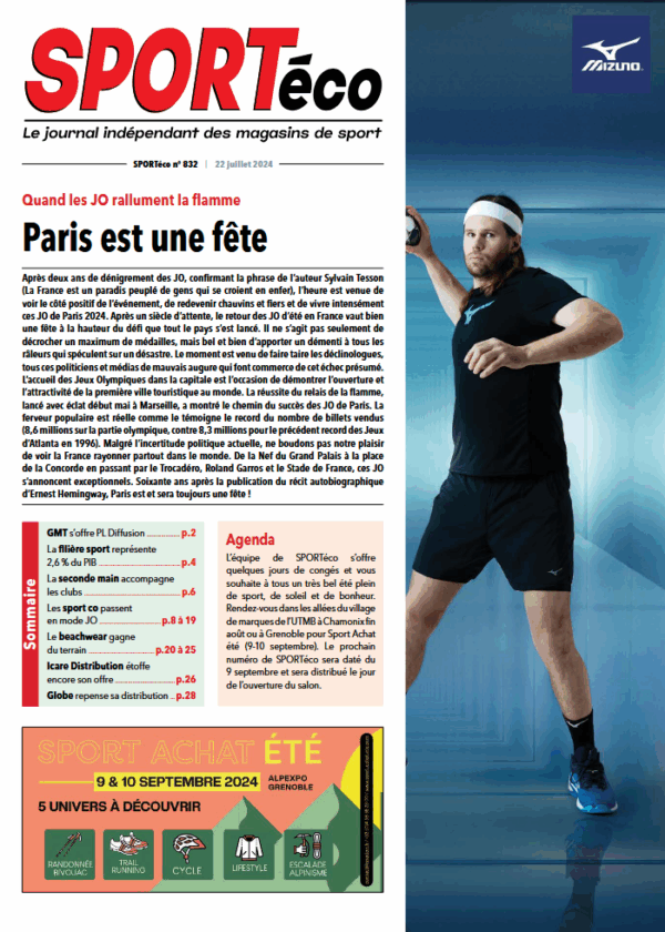 Couv SPORTeco 832 du 22 juillet 2024