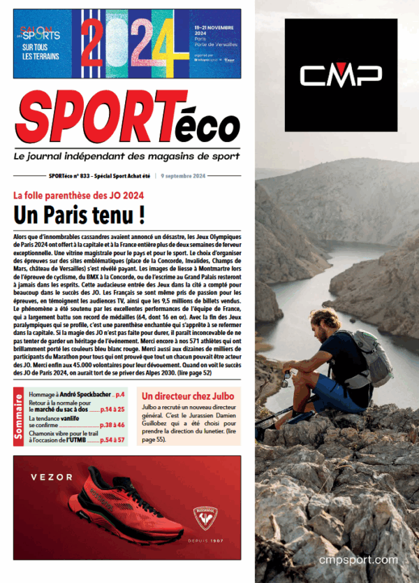 Couv SPORTeco 833 du 9 septembre 2024