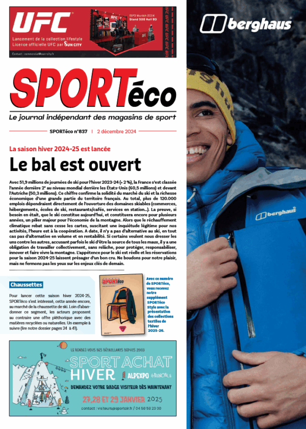 Couverture SPORTéco 837 du 2 décembre 2024